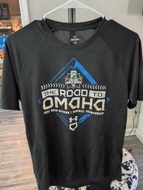 Under Armour "The Road to Omaha" Black Graphic Tee